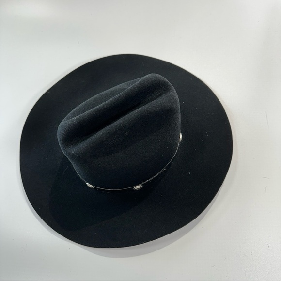 Rodeo Festival Western Black Wool Felt Hat With Concho Band main image 5